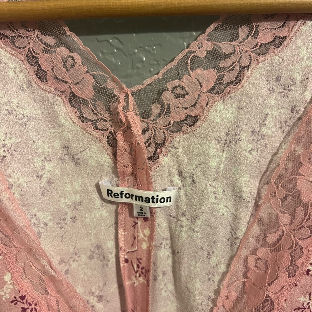 Reformation • Cristina Top in Baby’s Breath - Picture 3 of 4